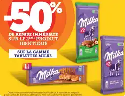 U Express SUR LA GAMME TABLETTES MILKA offre