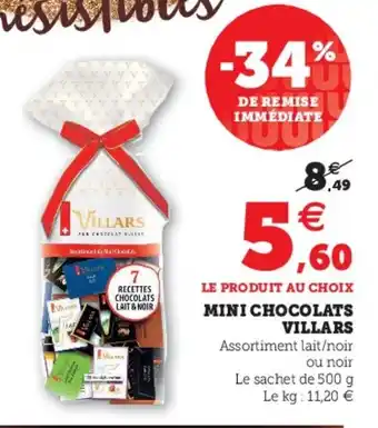 Mini chocolats Villars