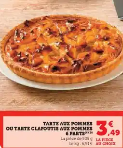 U Express Tarte aux pommes ou tarte clafoutis aux pommes 6 parts offre