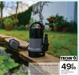 Carrefour Pompe vide cave eaux chargées offre