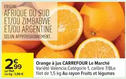 Carrefour Orange à jus CARREFOUR Le Marché offre