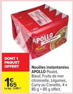 Carrefour Nouilles Instantanées 'Apollo' offre