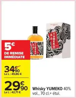Carrefour WHISKY 'YUMEKO' offre