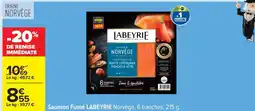 Carrefour SAUMON FUMÉ LABEYRIE offre