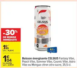 Carrefour Boisson énergisante CELSIUS offre