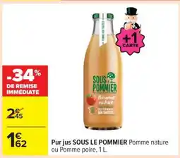 Carrefour PUR JUS SOUS LE POMMIER offre