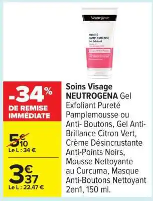 Carrefour Soins Visage NEUTROGENA offre