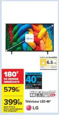 Carrefour Téléviseur LED 4K offre