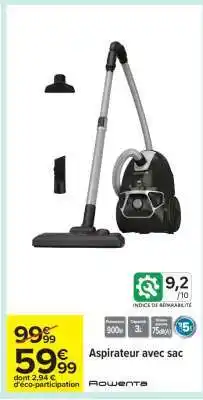 Carrefour ASPIRATEUR AVEC SAC offre