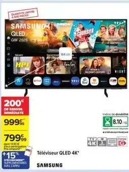 Carrefour Téléviseur QLED 4K* SAMSUNG offre