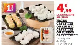 U Express Hacao ou xiu mai crevettes ou funkos crevettes offre