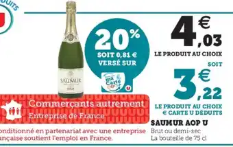 Super U Saumur AOP U offre