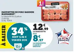 U Express Paupiettes de porc bardees madrange offre