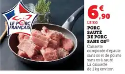 U Express Porc sauté de porc sans os offre
