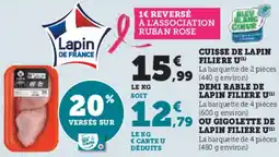 U Express Cuisse de lapin filiere u offre