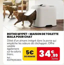 Animalis ROTHO MYPET Maison de toilette Biala pour chat offre