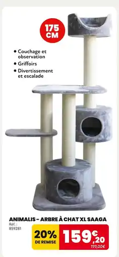 Animalis ANIMALIS Arbre à chat XL Saaga offre