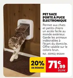 Animalis PET SAFE Porte à puce électronique offre
