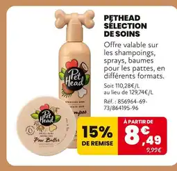 Animalis PETHEAD Sélection de soins offre