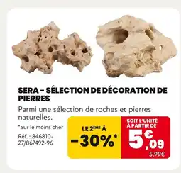 Animalis SERA Sélection de décoration de pierres offre