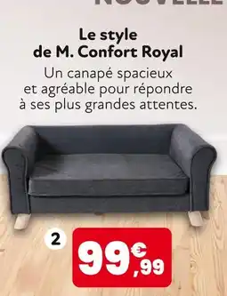 Animalis CANAPÉ GRIS ROYAL offre