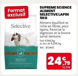 Animalis SELECTIVE Aliment Selective Lapin 5kg offre