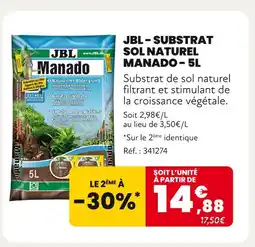 Animalis JBL Substrat sol naturel manado - 5l offre