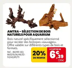 Animalis AMTRA Sélection de bois naturels pour aquarium offre
