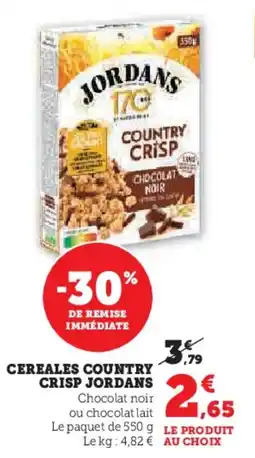 U Express Cereales country crisp jordans offre