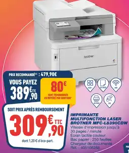 Bureau Vallée Brother Imprimante Multifonction Laser MFC-L8390CDW offre