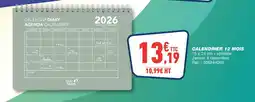 Bureau Vallée Quo Vadis Calendrier 12 mois offre