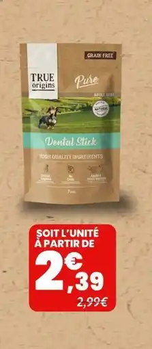 Animalis Le 2ème à -40% sur toute la marque true origins pure offre