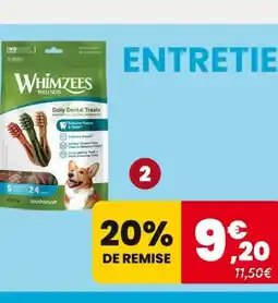 Animalis WHIMZEES SÉLECTION DE SNACKS - X12 offre