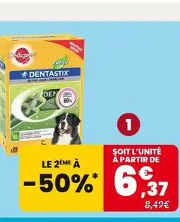 Animalis PEDIGREE PEDIGREE SNACKS DENTASTIX - X28 offre