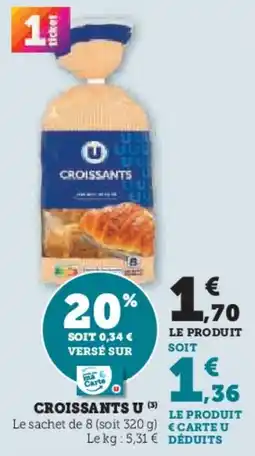 U Express Croissants u offre