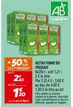 Netto Pressade Nectar pomme bio offre
