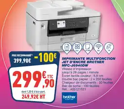 Bureau Vallée Brother Imprimante Multifonction Jet d'Encre MFC-J6940DW offre