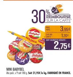 Match Babybel Mini babybel offre