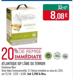 Match Atlantique IGP L'Âme du Terroir offre
