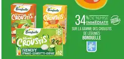 Match Sur la gamme des croustis de légumes bonduelle offre