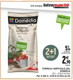 Intermarché Domédia Terreau horticole 20 L offre