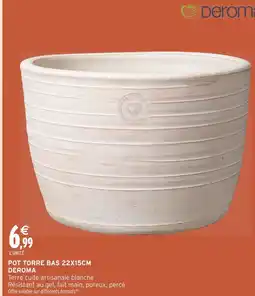 Intermarché DEROMA Pot Torre Bas 22x15cm offre