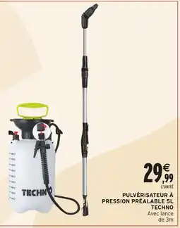 Intermarché TECHNO Pulvérisateur à pression préalable 5L offre