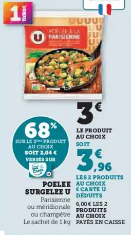 U Express Poelee surgelee u offre