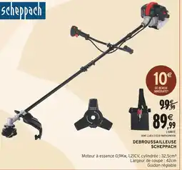Intermarché Scheppach Débroussailleuse offre