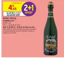 Intermarché KARMELIET Bière triple offre
