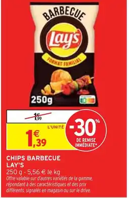 Intermarché LAY'S Chips barbecue offre