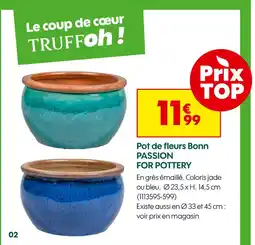 Truffaut PASSION FOR POTTERY Pot de fleurs Bonn offre