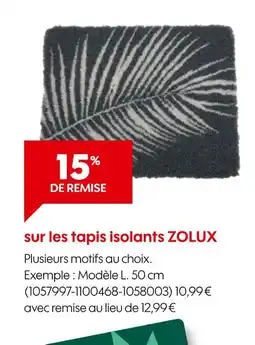 Truffaut ZOLUX Tapis isolants offre