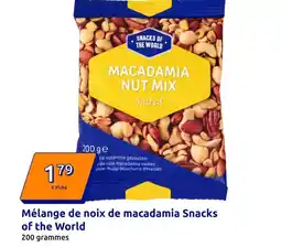 Action Mix - mélange de noix de macadamia snacks of the world offre
